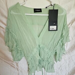 THE KOOPLES Flowing Top With Frills